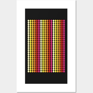 Dots color yellow, orange, red, pink Posters and Art